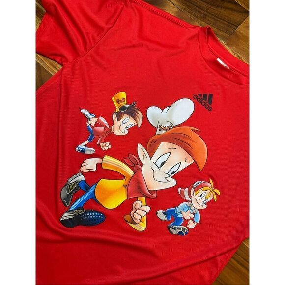 MENS XL Vintage ADIDAS Rice Crispy Cereal Snap Crackle Pop Shirt Vtg OG Rare‎ - Picture 2 of 6